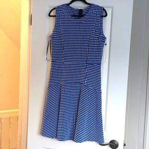 Checkered midi dress